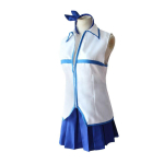 Fairy Tail Lucy Heartfilia Cosplay Kost&uuml;&uuml;m T&auml;iskomplekt, Sinine-Valge Seelikukost&uuml;&uuml;m Anime Konventsiooni ja Halloweeni Peo jaoks L white