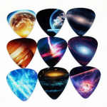 Uued 10 tk v&auml;rvilised muusikalised aksessuaarid Universe Planet Guitar Picks Mixed Plectrum 0.46