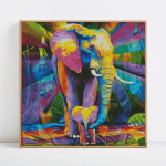 5D teemantmaaling t&auml;ispuuritud &uuml;mmargused loomad teemantmosaiigiga m&uuml;&uuml;k elevantide pildid 30x30