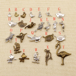 25 t&uuml;kki Silver Bird Charm Mix Charm ripats metallist ripatsid ehete valmistamiseks HJ073 E-7x11mm