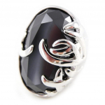 Bague Argent 'Black Queen' Noir 56 must