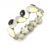 NOA [G2574] - Bracelet Cr&eacute;ateur 'Princesse Pop' noir blanc must