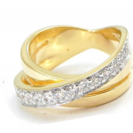 Bague Plaqu&eacute; Or 'D&eacute;esse' 2 tons 52 kuld