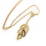 Les Tr&eacute;sors De Lily [K6650] - Collier Plaqu&eacute;-Or 'Chor&eacute;graphie' dor&eacute; - 30x15 mm kuld