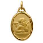 Les Tr&eacute;sors De Lily [L3927] - Pendentif Plaqu&eacute; Or 'Petit Ange' dor&eacute; - 18x14 mm kuld