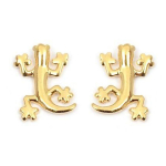 Les Tr&eacute;sors De Lily [L4305] - kullatud  Salamander  k&otilde;rvar&otilde;ngad - 10x8 mm kuld