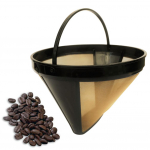 Puntose roostevabast terasest kohvimasina filter korduvkasutatav kallake tilguti peale libisemisvastane kurn one size