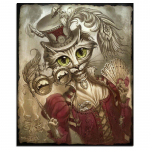 Kass m&uuml;tsis sulgedega 5D DIY teemantmaaling Loom t&auml;is&uuml;mmargune teemanttikandid 20X30CM