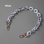 DIY uus mood naiste k&auml;ekoti aksessuaaride kett Beež Roosa Valge Roheline Vaigu Merevaik Luksuslik Rihm Naiste Sidur &otilde;lakott 45CM valge