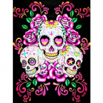 5D DIY Teemanttikandid Ristpistega Surmakolju Teemantmaal Rhinestone Mosaiic Decor 20X30CM