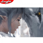 T&auml;is&uuml;mmargune teemantmaal Starry Night 5D DIY Teemanttikandid Scenery Ristpistes Kodukaunistuse kingitus 20X30CM