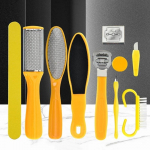 10 tk/komplekt Professionaalne pedik&uuml;&uuml;ri komplekt Rasp Foot File Callus Remover Scraper Foot Care Tool Kit