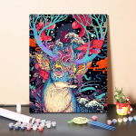 DIY maalimine numbrite j&auml;rgi Digitaalne &otilde;limaal Hobid Numbrid &Otilde;limaal Kujutav kunst &Otilde;limaal Numbrite maalimine Kodukaunistamine 40x50cm no frame