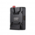 Andoer Mini Nano V-lukuga kinnitus aku toiteallika plaadi akupandlaga U-stiilis riidepuuga must