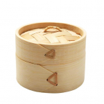 Bambusest aurutaja Keskkonnas&otilde;bralik Hiina stiilis p&otilde;hiv&auml;rviga naturaalne k&auml;sitsi valmistatud aurukorv