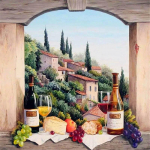 5D DIY Viinamarjavein Teemantmaal Ristpistes K&auml;sitsi valmistatud Kingitus T&auml;ispuurmosaiik Scenery Tikand Kodu Toa Sisustus Kingitus Full Round 20x20CM