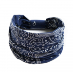 Puuvillane pehme pea&uuml;mbris Bandana turban elastne s&otilde;lme juukseaksessuaarid Vintage peapaelad laiad lilleprintid Boho 6