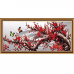 5D DIY Teemantlillemaalimine Imitatsioon Ristpistes Komplekt Mosaiikkunsti Maalimine &Uuml;mmargused Teemantkivid Kodu Kaunistus K&auml;sit&ouml;&ouml; 60x30cm