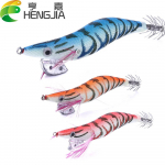 3tk/karp 11CM-13,5G puidust krevetip&uuml;&uuml;gi peibutis kalmaari jigiga p&uuml;&uuml;gikonks kaheksajalgs&ouml;&ouml;t seepia kunstlik jigging lands