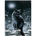 5D DIY Teemantmaaling Talvine kassi teemanttikandid T&auml;ismosaiigikomplektid Ristpistes Kodukaunistus K&auml;sitsi valmistatud kingitused Round 20x30cm