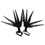 2 komplekti Halloweeni liigeste s&otilde;rmed Realistlikud Halloweeni luustik K&auml;ed Horror painduvad liigesed s&otilde;rmed