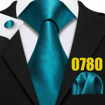 Meeste moodsad lipsud siidist siidist lipsu tasku kandilised mansetin&ouml;&ouml;bid Sinised ja rohelised pidulikud vabaaja lipsud N-0780