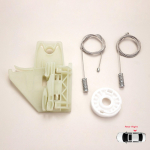 BWR5077 Elektriakna regulaatori remondikomplekt Taga parempoolne uks Skoda Octavia MK2 A5 1Z3 1Z5 2004-2013 4/5-ukseline 1Z0839656