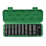 Geevorksi 1/2-tollise ajamiga kuuskant-l&ouml;&ouml;gipesa komplekt, 10-osaline s&uuml;gavpesa meeterm&otilde;&otilde;dustik 8-24 mm CR-V materjal E23180-10