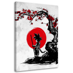 L&otilde;uendiprint Anime Saiyan p&auml;ikese all 40x60 punane