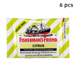 Fisherman's Friend imemistabletid, tsitruselised, suhkruvabad tsitruse maitsega pastillid, 25 g. x 6 /12 / 24 tk 25 g. x 6 pcs