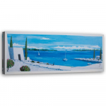 L&otilde;uenditr&uuml;kk Beach Sea Landscape Blue 90x30 sinine