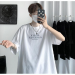 Meeste l&uuml;hikeste varrukatega T-s&auml;rgid Graafilise tr&uuml;kiga Mood Poole varrukatega T-s&auml;rgid Meeste Riided Vabaaja T-s&auml;rgid Meeste Suvised Korea retro Topid M must