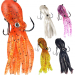 5TK Octopus Swimbait 23g 9cm Pehme kalap&uuml;&uuml;gis&ouml;&ouml;t Seelik Saba P&uuml;&uuml;gilant Soolases vees Metallist Jig Head Peibutis Rockfish Lingcod Bass Fishing