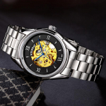 Uus TOP-br&auml;ndi luksuslik meeste k&auml;ekell karbiga Moekellaga veekindel k&auml;ekell Meeste automaatsed mehaanilised k&auml;ekellad