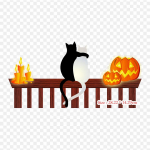 Halloween Cats Cat Halloween Triikraud soojus&uuml;lekandel Printimine Vin&uuml;&uuml;lplaastrid Kleebis riietele Ise ise teha aplikatsioonid pestavad plaastrid