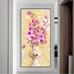 Retro liblikas lilleline l&otilde;uend Hiina stiilis vintage plakatid ja tr&uuml;kised Seinakunst Pilt Elutuba Kodukaunistus Ilma raamita 20cm&times;40cm NoFrame