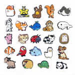 24 tk Animal World Series PVC-st kingav&otilde;lusid kingade kaunistamiseks 24pcs