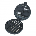 24 TK/SET Rehvikujuline autoparandust&ouml;&ouml;riistade komplekt majapidamist&ouml;&ouml;riistade komplekt majaomanikule &Uuml;ldine k&auml;sit&ouml;&ouml;riistade komplekt koos tangi, kruvikeeraja komplekti ja t&ouml;&ouml;riistakasti hoiukarbiga B