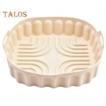 &Otilde;hkfritid Pan Groove Design Toiduvalmistamine Kerged ja vastupidavad pagarin&otilde;ud Frit&uuml;&uuml;rid Potivooder Kodutarbed S must