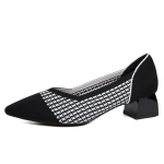 Naiste suve- ja s&uuml;giskootud terava ninaga lamedad kleitkingad Mugavad jalan&otilde;ud naiste balletikingad 45 mm k&otilde;rged kontsad pumbajalatsid 34