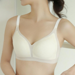 &Uuml;li&otilde;huke, mitte-j&auml;lgitav aluspesu Fikseeritud kupud, kokkupandud k&uuml;ljed, rind, suvine ilu, seljavalgustusega rinnahoidja ilma terasr&otilde;ngata rinnahoidja M valge