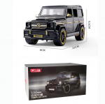 1:24 skaalaga BRABUS Benz G65 metallist survevalatud m&auml;nguautomudel, suure simulatsiooniga m&auml;ngus&otilde;iduk koos heli ja valgusega, tagasit&otilde;mmatavad autokingitused 1/24-21x9.5x8cm must