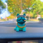 Anime Personality Bulldog Auto sisekujundus Trend P&auml;ikeseprillid Bulldog Auto Keskkonsooli kaunistused autole must