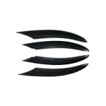 Esikaitseraua Canards Fin Splitter udutulede riba trimmikate Mercedes Benz W205 C klass C200 C260 jaoks - auto Splitter Black black