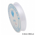 0,25-08 mm lameda rattaga p&uuml;&uuml;gitraat l&auml;bipaistev mitteelastne kristalltraat ehete valmistamiseks. 0.25mm*80m puhas