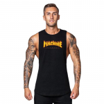 Muscleguysi sporditreening, meeste sportjooks, hingav T-s&auml;rk Moodne tr&uuml;kitud t&auml;navariietus M must