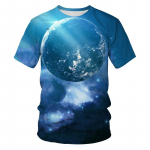 Suvised Brilliant Starry Sky graafilised T-s&auml;rgid Meestele Moe Universe Planet Pattern T-s&auml;rk Personaalsus Hip Hop Print T-s&auml;rgid 6XL