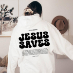 Jeesus p&auml;&auml;stab dressipluus Kristlikud dressipluusid Faith top Jeesuse kapuutsiga piiblisalmid Crewneck dressipluus Naiste graafilised pulloverid M valge