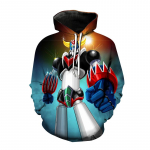 Uued Goldoraki Hoodid UFO Robot 3D Prindiga Pusa Anime Grendizer Hoodie Mehed Naiste Mood T&auml;navar&otilde;ivad Harajuku Lapsed Poiste Riided 6XL