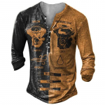 Vintage imitatsiooniga puuvillane Hard Rock T-s&auml;rk 3D jalgratturi pikkade varrukatega t-s&auml;rk Suurem&otilde;&otilde;tmeline mootorratta topid T-s&auml;rk Meeste punkar t&auml;navar&otilde;ivad 2XL